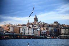 Torre de Galata em Istambul imagem de stock royalty free Torre de Galata em Istambul imagem de stock royalty free