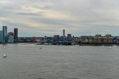 Torre di orologio di Lackawanna - Hoboken, New Jersey fotografia stock Torre di orologio di Lackawanna - Hoboken, New Jersey fotografia stock