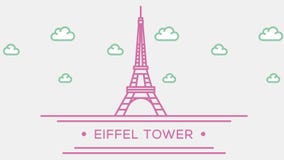 Torre Eiffel En París Parte Del Sistema Cantidad Resumida Animada De La  Señal 4K Almacen De Video - Vídeo de francés, cielo: 73119679