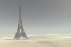 A torre Eiffel no apocalipse ilustração do vetor A torre Eiffel no apocalipse ilustração do vetor