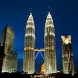 Torrette di Kuala Lumpur, Malesia Petronas. Fotografia Stock Libera da Diritti Torrette di Kuala Lumpur, Malesia Petronas. Fotografia Stock Libera da Diritti