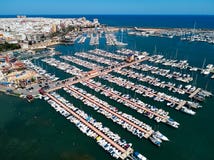 Torrevieja Port, Aerial View Stock Photography