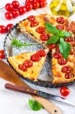Torta con la mozzarella Fotografie Stock Torta con la mozzarella Fotografie Stock