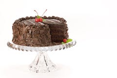 Torta di cioccolato con le ciliege Torta di cioccolato con le ciliege