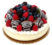 Torta di formaggio della frutta e della fragola coperta cioccolato immagini stock libere da diritti Torta di formaggio della frutta e della fragola coperta cioccolato immagini stock libere da diritti
