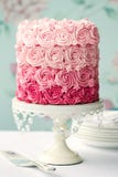 Torta rosada del ombre imagenes de archivo Torta rosada del ombre imagenes de archivo