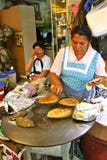 Tortilla maker, Mexico stock images Tortilla maker, Mexico stock images