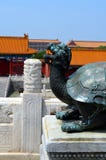 Tortue en bronze dans le palais impérial qui représente la puissance et la longue durée, Cité interdite dans Pékin Photo stock Tortue en bronze dans le palais impérial qui représente la puissance et la longue durée, Cité interdite dans Pékin Photo stock