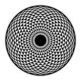 Torus Yantra, Hipnotycznej oko świętej geometrii podstawowy element royalty ilustracja Torus Yantra, Hipnotycznej oko świętej geometrii podstawowy element royalty ilustracja