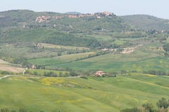 Toskanka krajobraz, dolina blisko Pienza, Włochy zdjęcie royalty free Toskanka krajobraz, dolina blisko Pienza, Włochy zdjęcie royalty free