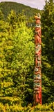 Totems art and carvings at saxman village in ketchikan alaska Stock Images Totems art and carvings at saxman village in ketchikan alaska Stock Images
