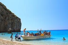 Tour Boat In Greece Royalty Free Stock Images Tour Boat In Greece Royalty Free Stock Images
