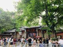 Tourist attractions, Chengdu Jinli, a lot of tourists come here to play. stock image Tourist attractions, Chengdu Jinli, a lot of tourists come here to play. stock image