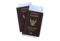 Tourist visa travel industry concept: Thailand passport royalty free stock photography Tourist visa travel industry concept: Thailand passport royalty free stock photography