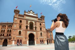 Touriste de Madrid - Toros de Las Ventas, Espagne photo stock Touriste de Madrid - Toros de Las Ventas, Espagne photo stock