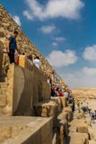 Tourists Climbing The Pyramids Of Giza, Egypt Stock Photography Tourists Climbing The Pyramids Of Giza, Egypt Stock Photography
