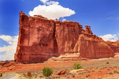 Tower Babel Rock Formation Canyon Arches National Park Moab Utah Stock Photo Tower Babel Rock Formation Canyon Arches National Park Moab Utah Stock Photo