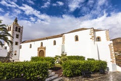 Tower Of Church Santa Maria De Betancuria, Betancuria Village, F Royalty Free Stock Images