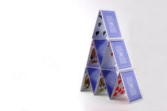 Tower Of Playing Cards Stock Image Tower Of Playing Cards Stock Image