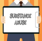 Toxicomanie des textes d'écriture de Word Concept d'affaires pour l'usage excessif d'un alcool de substance particulièrement ou d illustration stock Toxicomanie des textes d'écriture de Word Concept d'affaires pour l'usage excessif d'un alcool de substance particulièrement ou d illustration stock