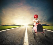 Toy car on road stock photography Toy car on road stock photography