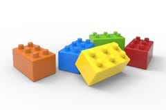Toy colorful blocks isolated on white background. vector illustration Toy colorful blocks isolated on white background. vector illustration