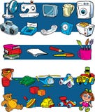 Toys, Household Appliances, Stationery Stock Image
