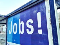 Trabajador del trabajo de trabajos del cartel de la publicidad del uso de trabajos imágenes de archivo libres de regalías Trabajador del trabajo de trabajos del cartel de la publicidad del uso de trabajos imágenes de archivo libres de regalías