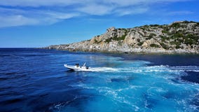 Traces in the Tyrrhenian Sea. stock image Traces in the Tyrrhenian Sea. stock image