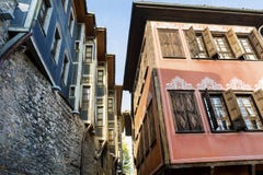 Traditional bulgarian red house in the old town of Plovdiv, Bulgaria Royalty Free Stock Images Traditional bulgarian red house in the old town of Plovdiv, Bulgaria Royalty Free Stock Images