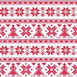 Christmas or winter vector seamless pattern, inspired by Sami Lapland folk art, traditional needlework and embroidery design vector illustration Christmas or winter vector seamless pattern, inspired by Sami Lapland folk art, traditional needlework and embroidery design vector illustration