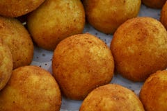 Traditional Italian kitchen meal and street food - meat balls - for sale in Christmas stalls everywhere in Italy. stock photography Traditional Italian kitchen meal and street food - meat balls - for sale in Christmas stalls everywhere in Italy. stock photography
