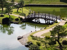 Traditional Japanese Landscape Garden On The Grounds Of Kanazawa Castle Stock Photos Traditional Japanese Landscape Garden On The Grounds Of Kanazawa Castle Stock Photos