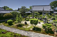Japanese zen garden in Uji city, Japan