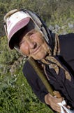 Traditional old Greek woman royalty free stock photography Traditional old Greek woman royalty free stock photography