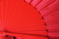 Traditional red flamenco fan royalty free stock photography Traditional red flamenco fan royalty free stock photography