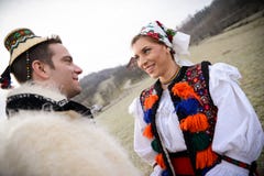 Traditional Romanian Costumes Royalty Free Stock Photo Traditional Romanian Costumes Royalty Free Stock Photo
