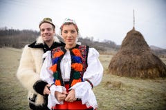 Traditional Romanian Costumes Royalty Free Stock Image Traditional Romanian Costumes Royalty Free Stock Image