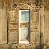 Traditional Russian Window Royalty Free Stock Images