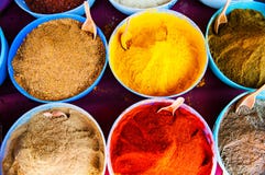 Traditional Spices Market In India Royalty Free Stock Images