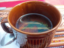 Traditional tea cup on Taquile Island, Titicaca Lake, Peru stock photos Traditional tea cup on Taquile Island, Titicaca Lake, Peru stock photos
