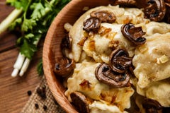 Traditional ukrainian food - dumplings varenik stock image Traditional ukrainian food - dumplings varenik stock image