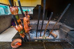 Traditioneel Peruviaans geroosterd proefkonijn stock afbeelding Traditioneel Peruviaans geroosterd proefkonijn stock afbeelding