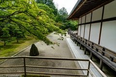 Traditionele Japanse de Woningbouwtempel van de Kongobujitempel met royalty-vrije stock fotografie Traditionele Japanse de Woningbouwtempel van de Kongobujitempel met royalty-vrije stock fotografie
