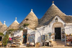 Traditionele Trulli Alberobello Apulia Italië royalty-vrije stock afbeelding Traditionele Trulli Alberobello Apulia Italië royalty-vrije stock afbeelding
