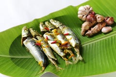 Tradycyjny jedzenie Borneo, Ikan Basung masak - ampap fotografia royalty free Tradycyjny jedzenie Borneo, Ikan Basung masak - ampap fotografia royalty free