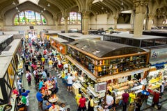 Tradycyjny Miejski rynek w Sao Paul (Mercado Miejski) zdjęcia stock Tradycyjny Miejski rynek w Sao Paul (Mercado Miejski) zdjęcia stock