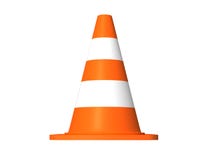 Sketch of Interior Design with Traffic Cone