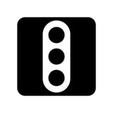 Traffic light icon vector isolated on white background, Traffic light sign royalty free illustration Traffic light icon vector isolated on white background, Traffic light sign royalty free illustration