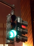 Traffic Signal at Night -- Stop and Go